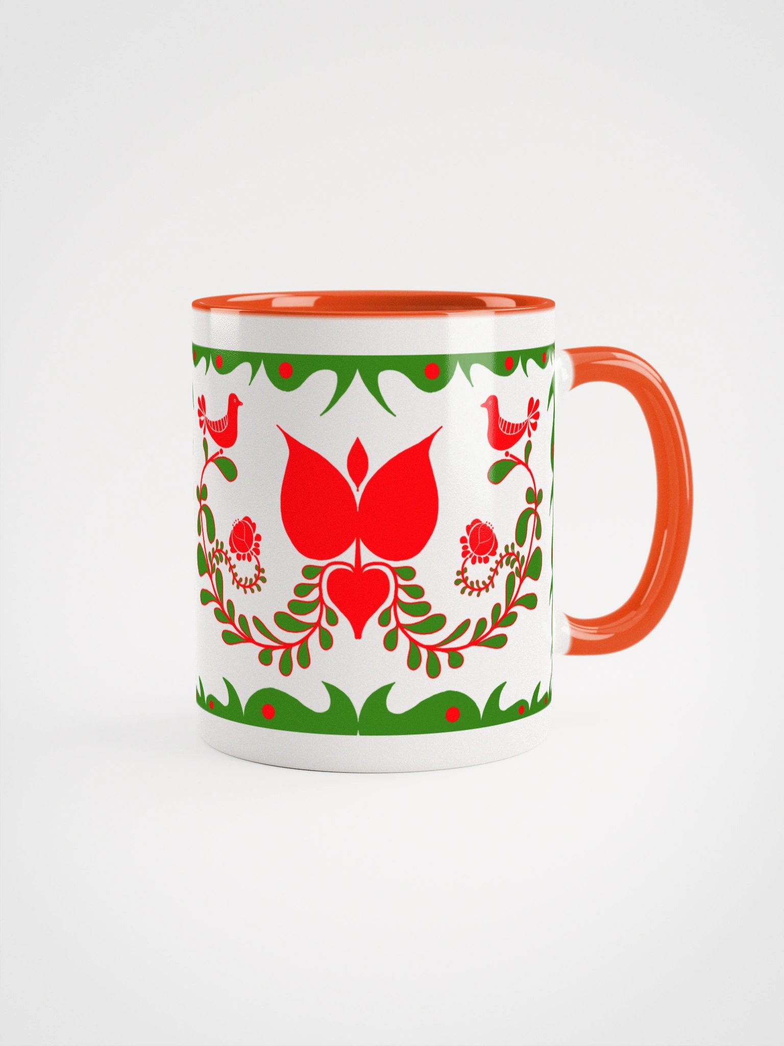 Hungarian Festive Folk Art Ceramic Mug product image (1)