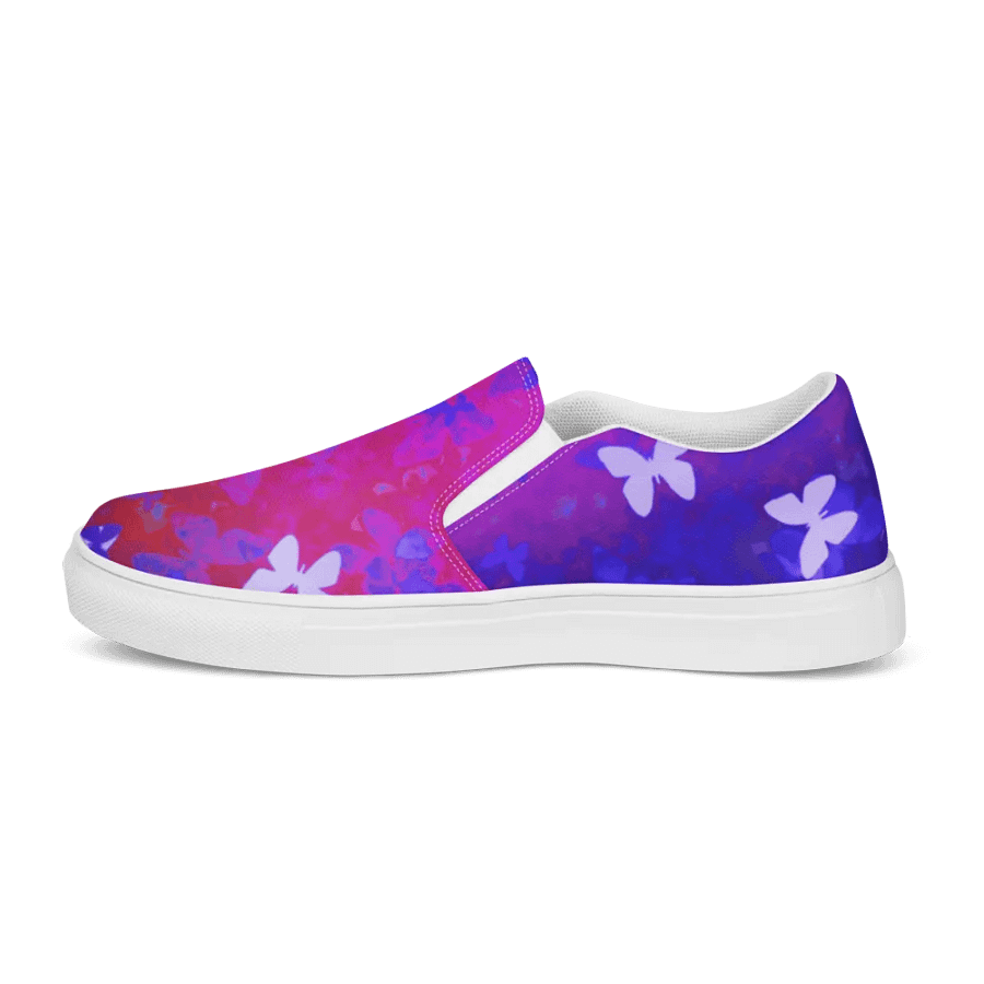 Butterfly night slip on canvas shoes product image (6)