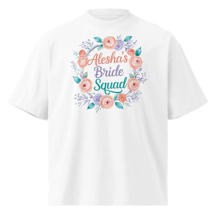 Floral Bride Squad Organic T-Shirt product image (1)