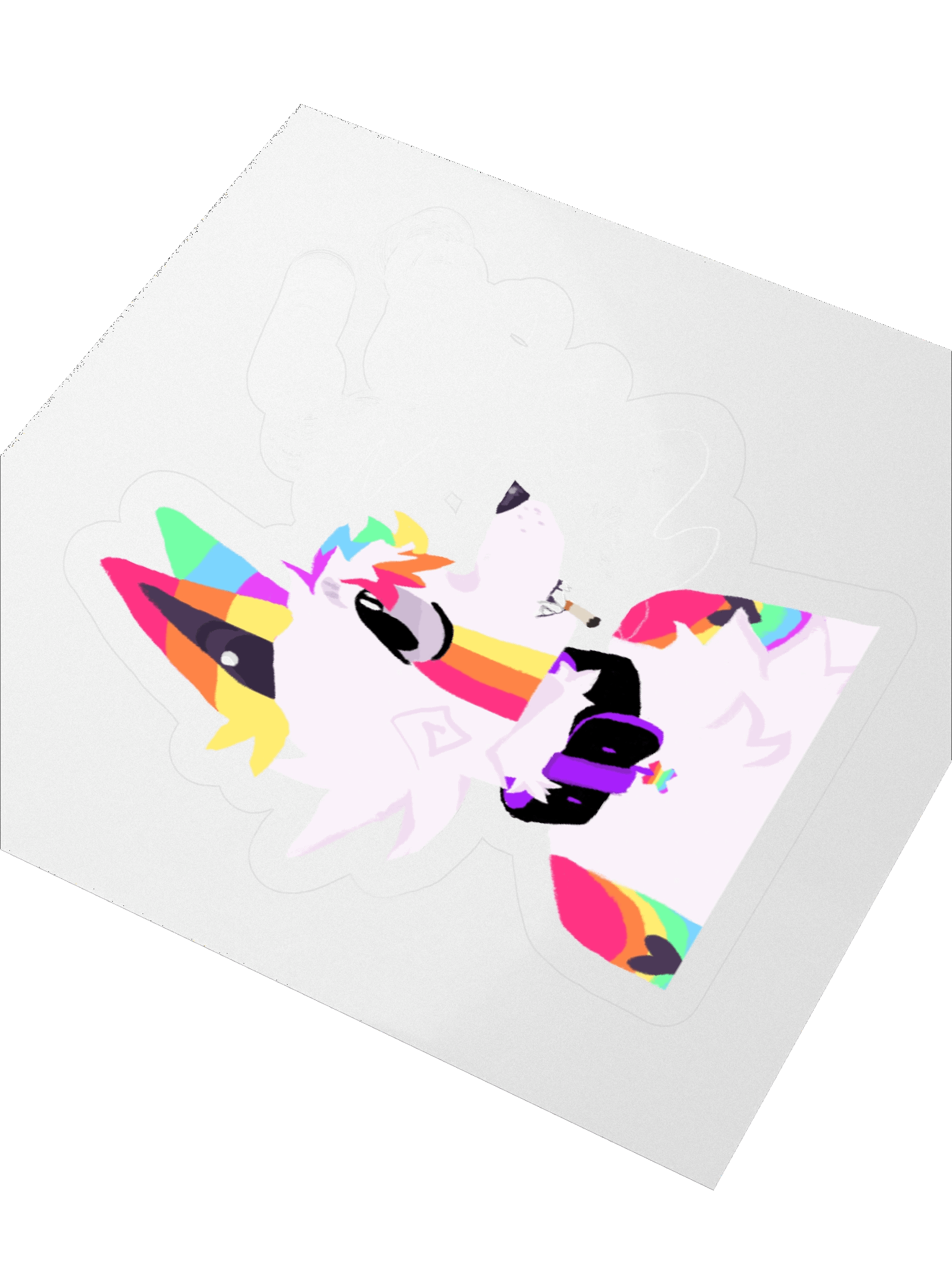 glitter stoner sticker product image (3)