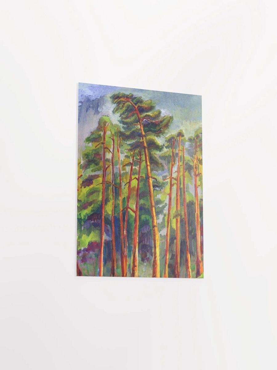 Misty Forest Symphony Poster - Dramatic Evening Pines product image (5)