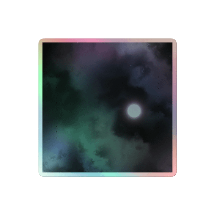 Gray Sky Holographic Sticker Sheet product image (2)
