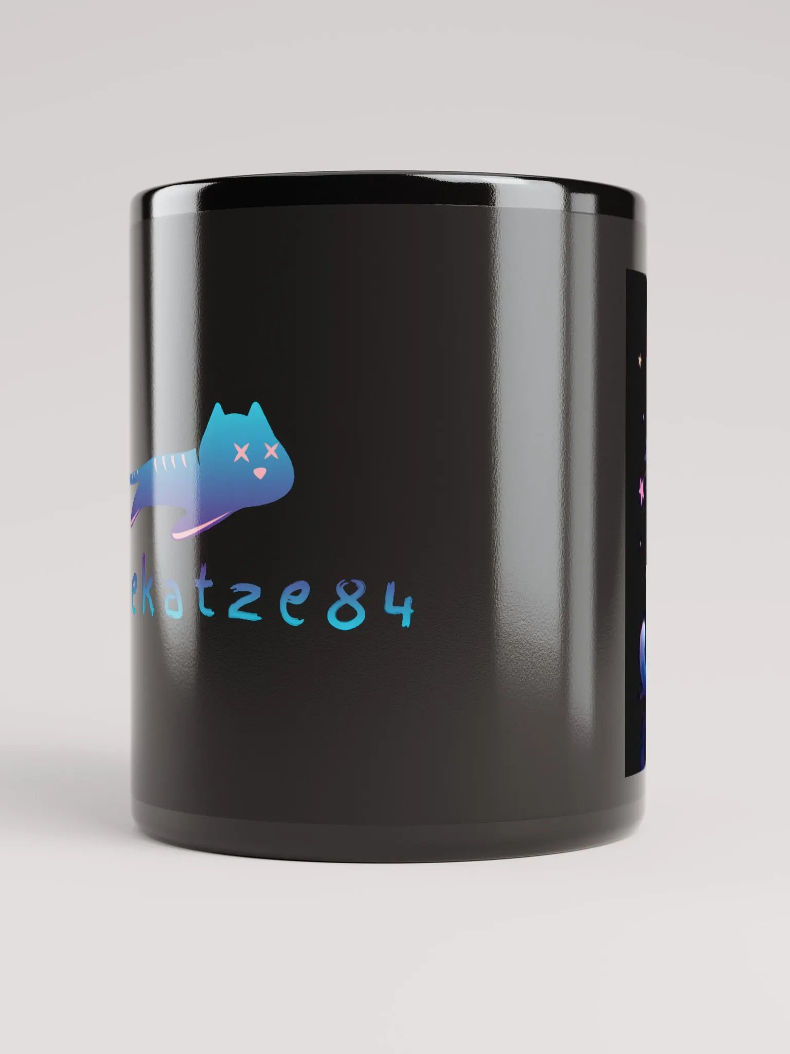 Tasse schwarz mit Bild product image (5)