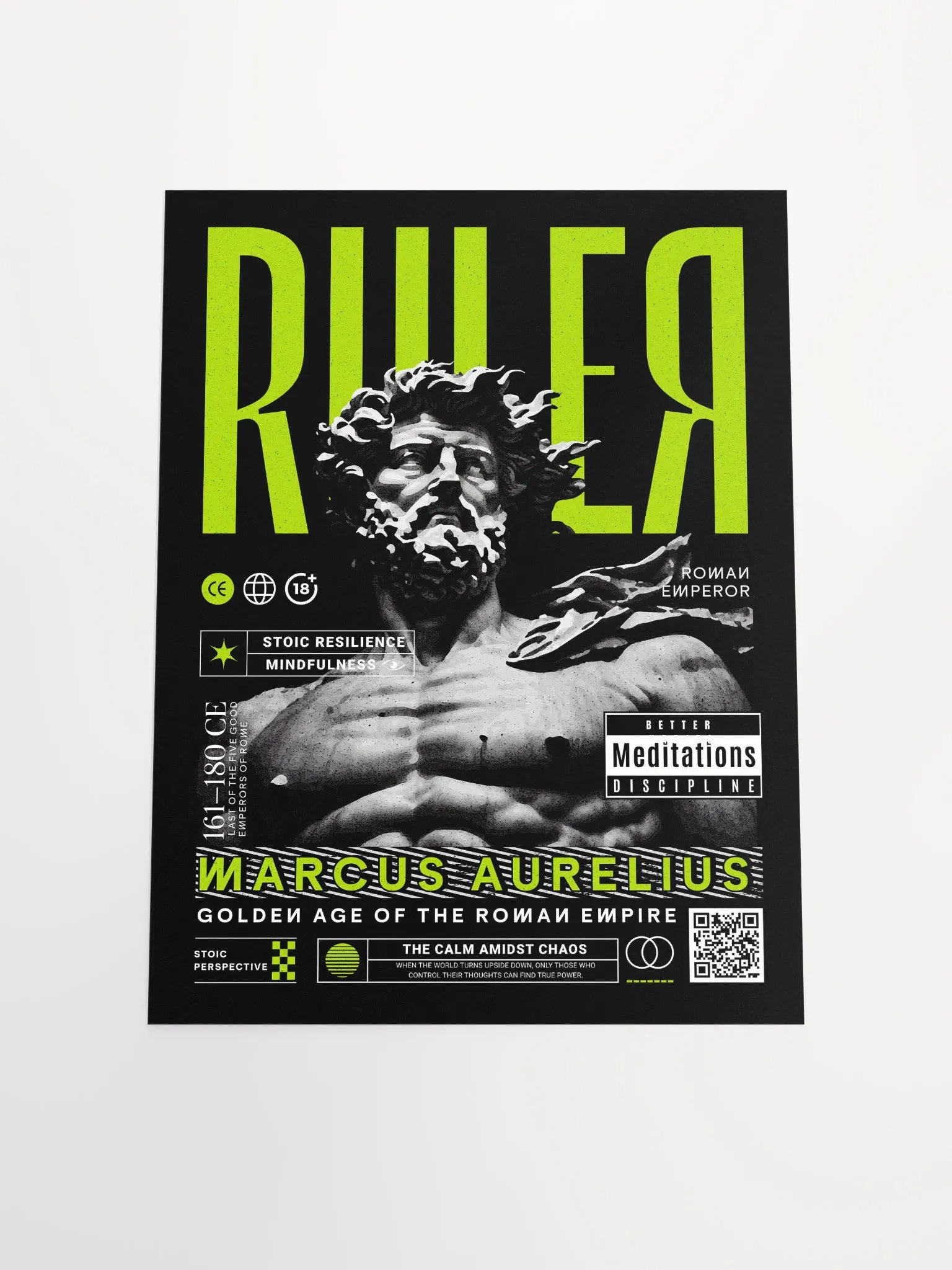 Ruler Marcus Aurelius Stoic Matte Paper Poster product image (5)