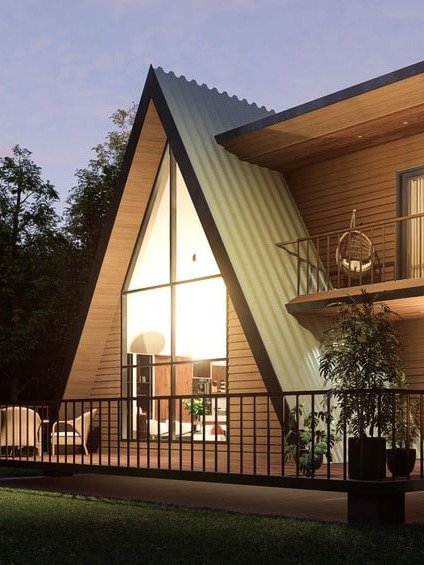 A Frame House 025 - Drawings\Blueprints CAD + PDF + 3D Model product image (4)
