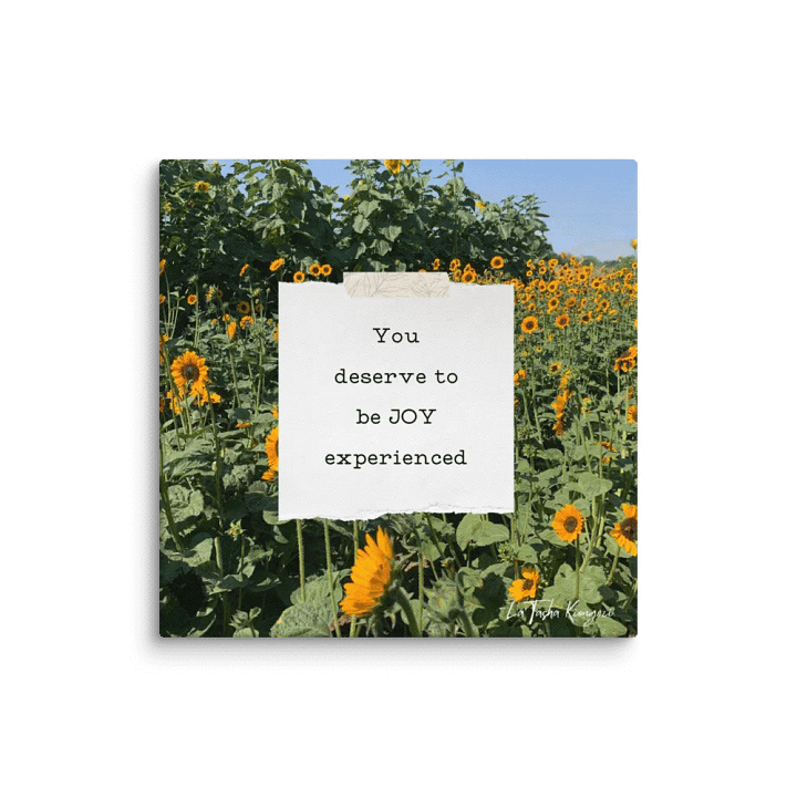 Experience Joy Poetry Canvas Print product image (2)