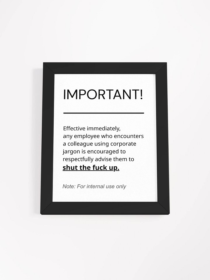 HR Memo Framed Wall Art product image (1)
