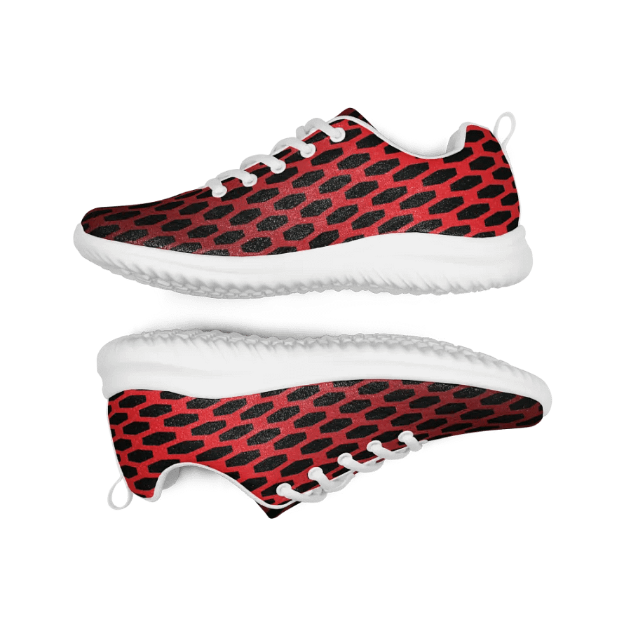 Honeycomb Red & Black Men's Athletic Shoes product image (6)