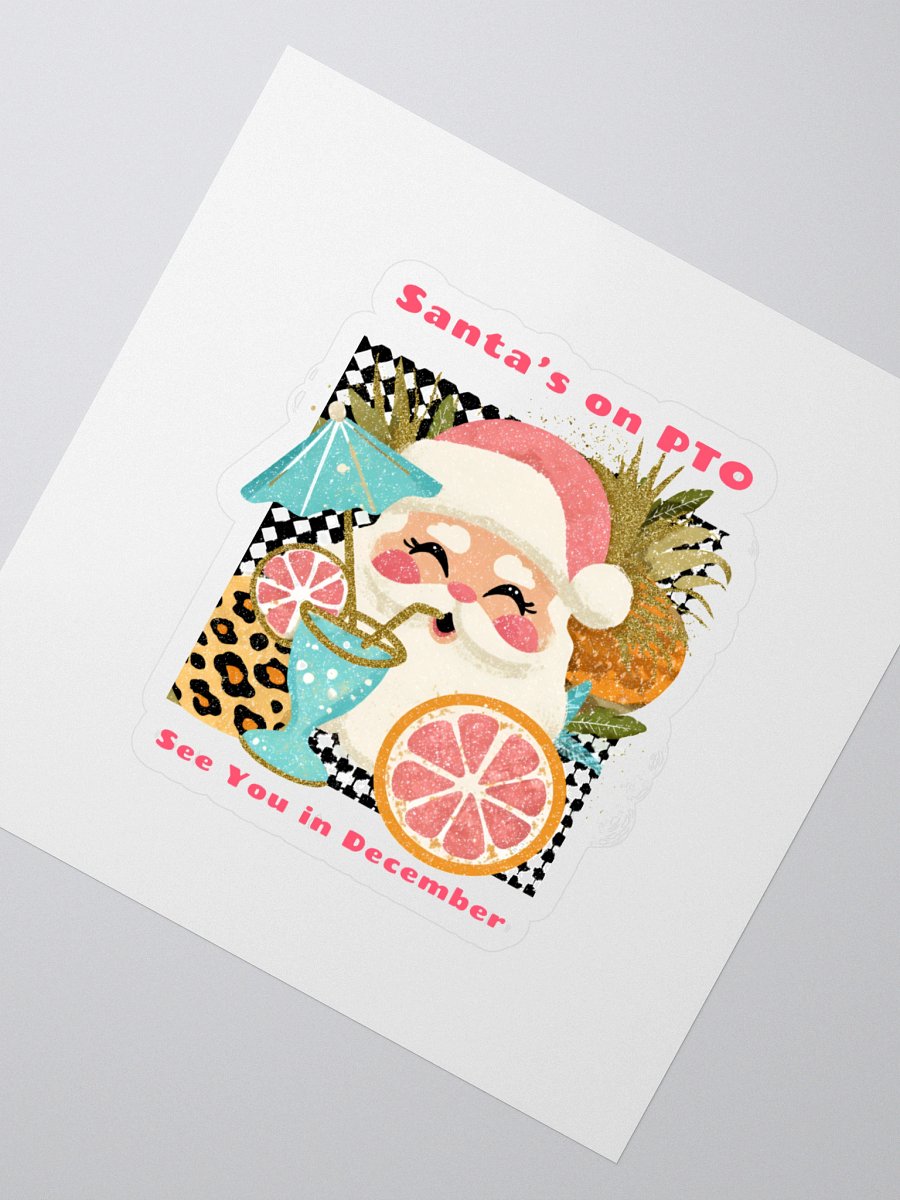Tropical Santa Kiss Cut Stickers product image (2)