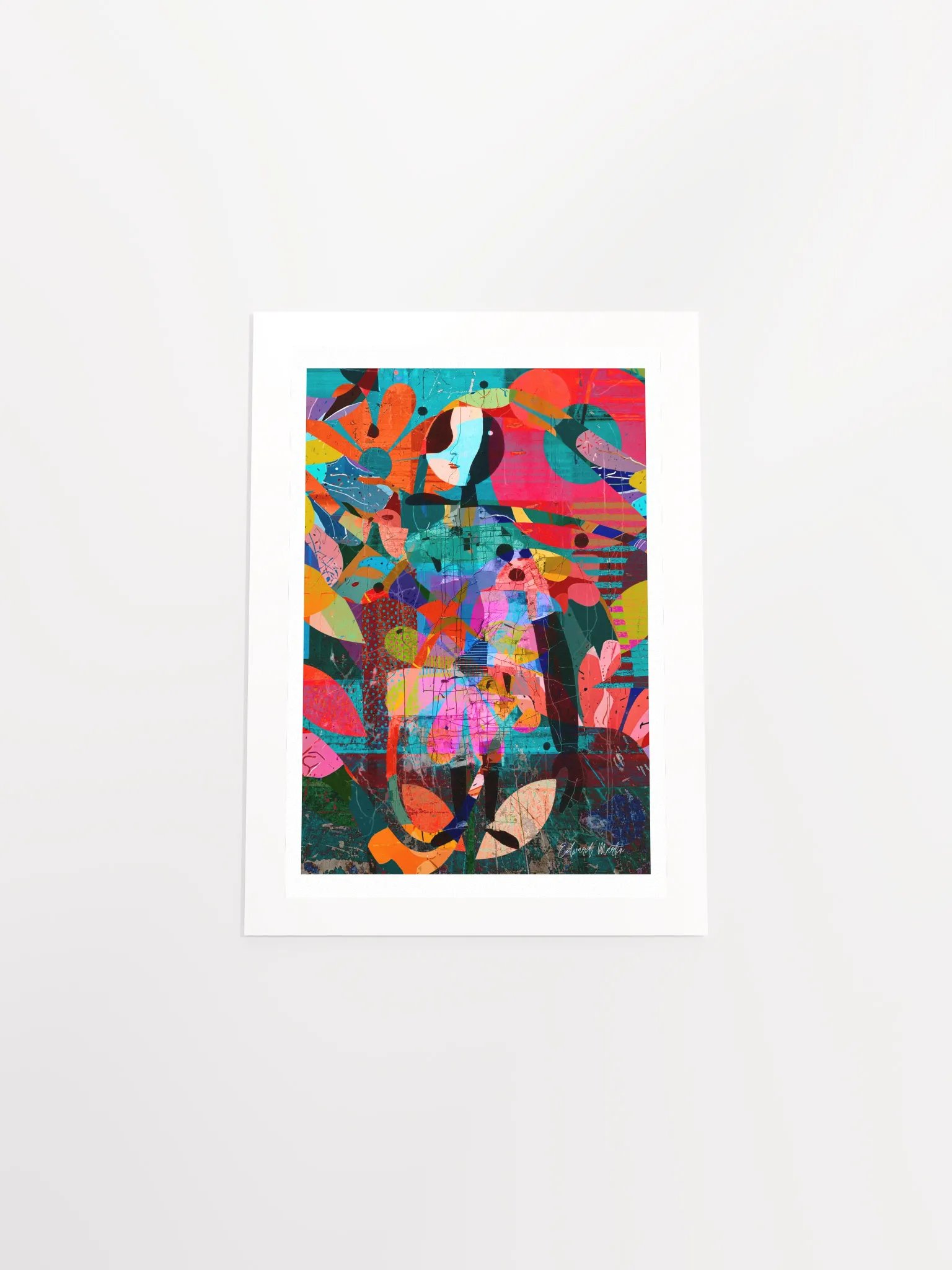 'Maria' by Edward Martin: Mixed Media Collage Print product image (5)