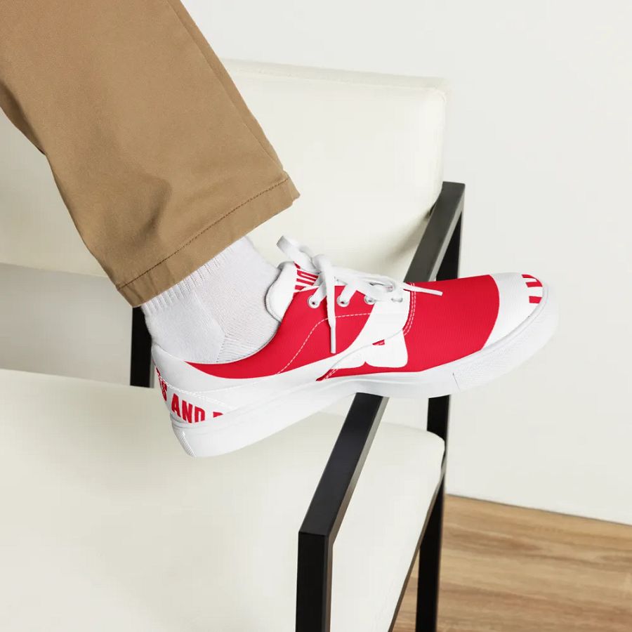 IFBNewsfeed.Org's Men's Lace-Up Canvas Shoes product image (6)