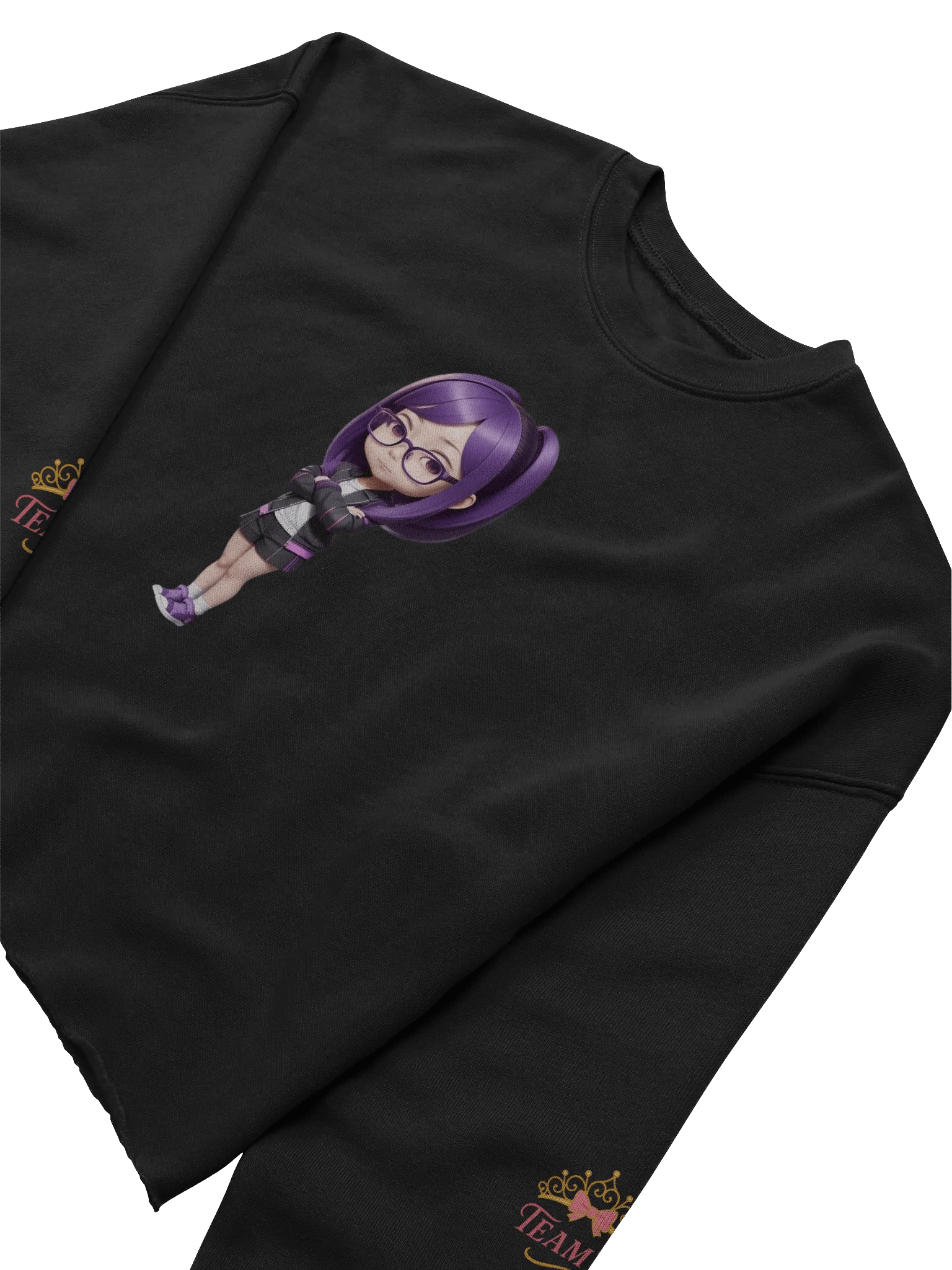 (Purple CHIBI) K Crop Sweatshirt product image (5)