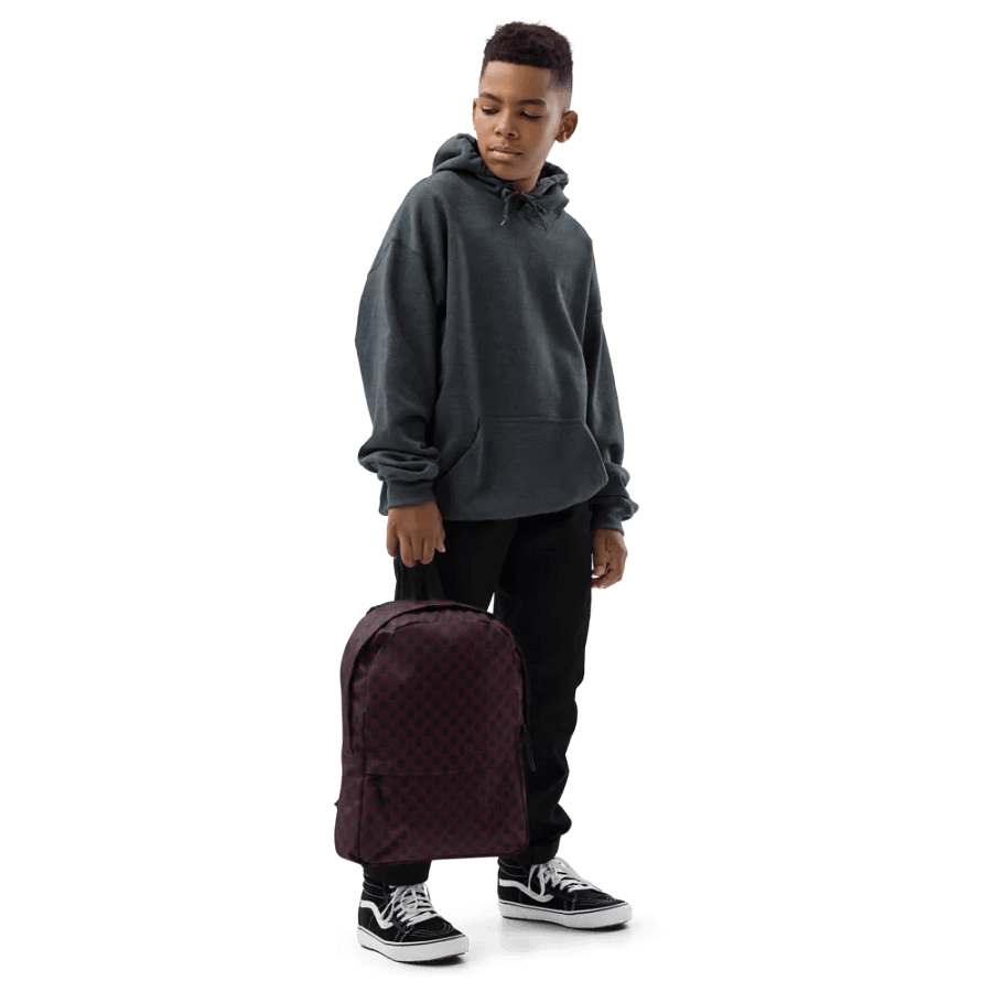 Maroon Hellebore Textile Backpack product image (6)