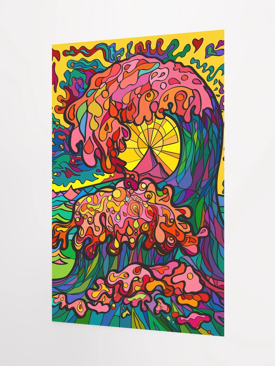 Sunset Wave: Enhanced Matte Poster – Ocean Wave product image (7)