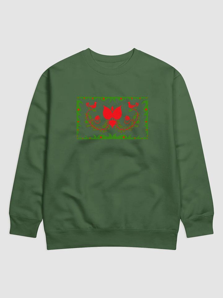 Hungarian Green Folk-Art Premium Sweatshirt product image (1)