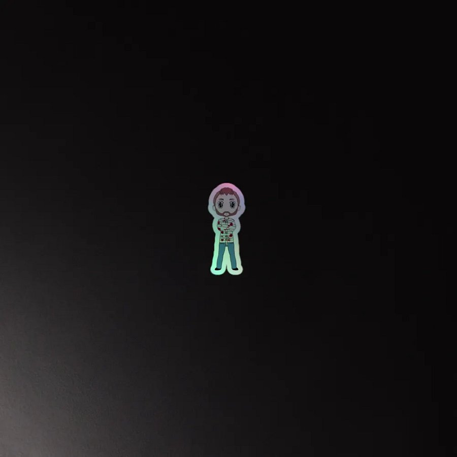 BeardMan Holographic Sticker Set product image (4)