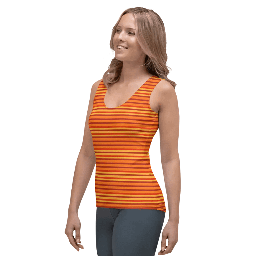 Rays of Warmth Striped Women's Tank Top product image (5)
