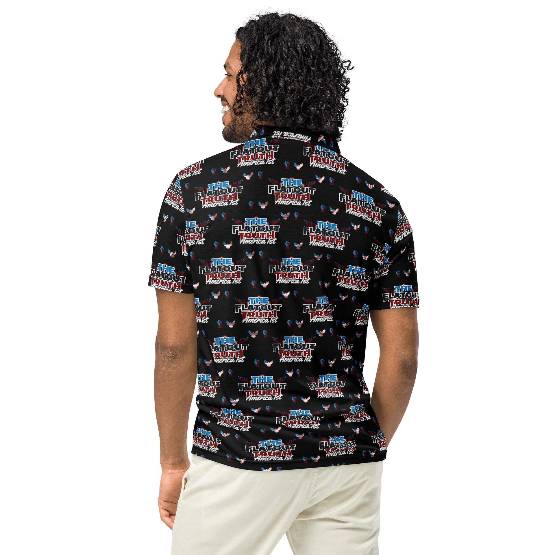 TFOT SlimFit America 1st Black Polo Shirt product image (8)