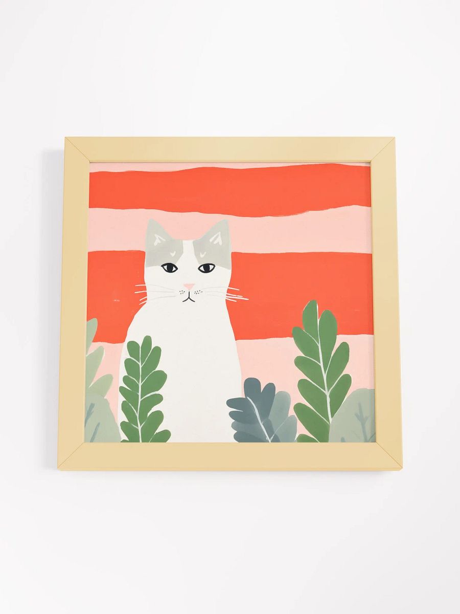 Whiskered Garden Guardian Poster product image (29)