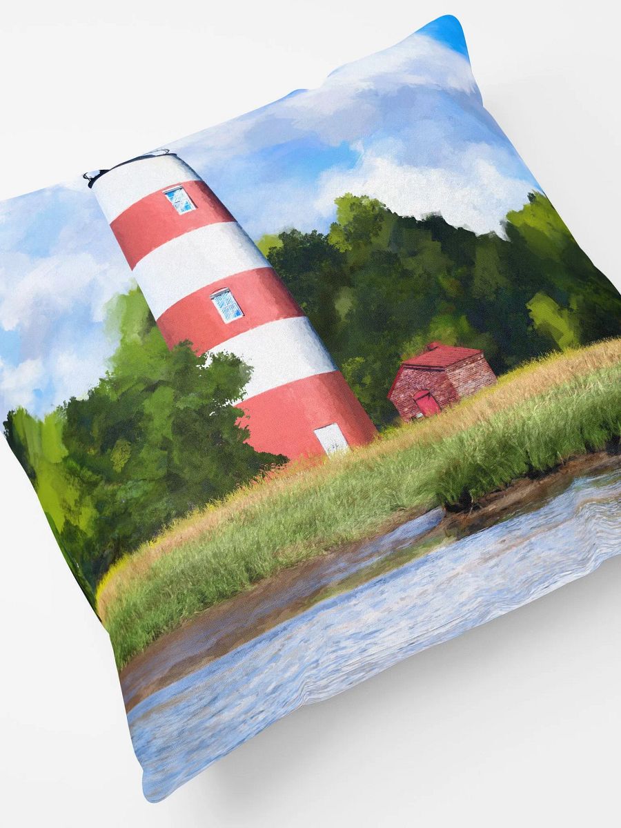 Sapelo Island Lighthouse – Georgia Coast Throw Pillow product image (5)