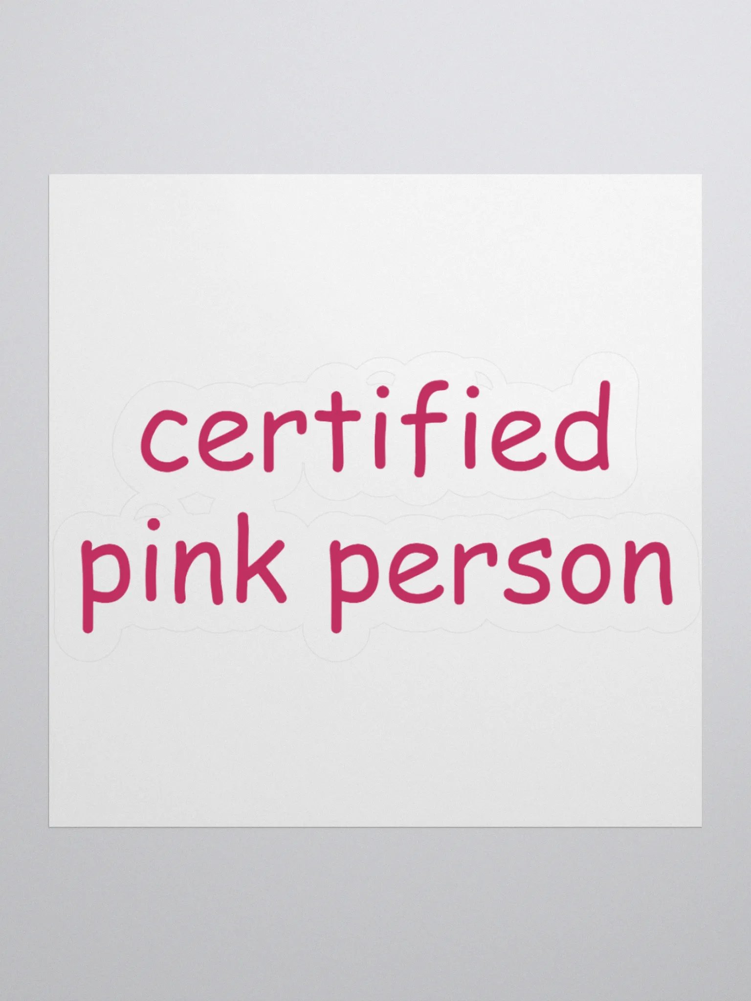 Certified Pink Person Sticker product image (2)