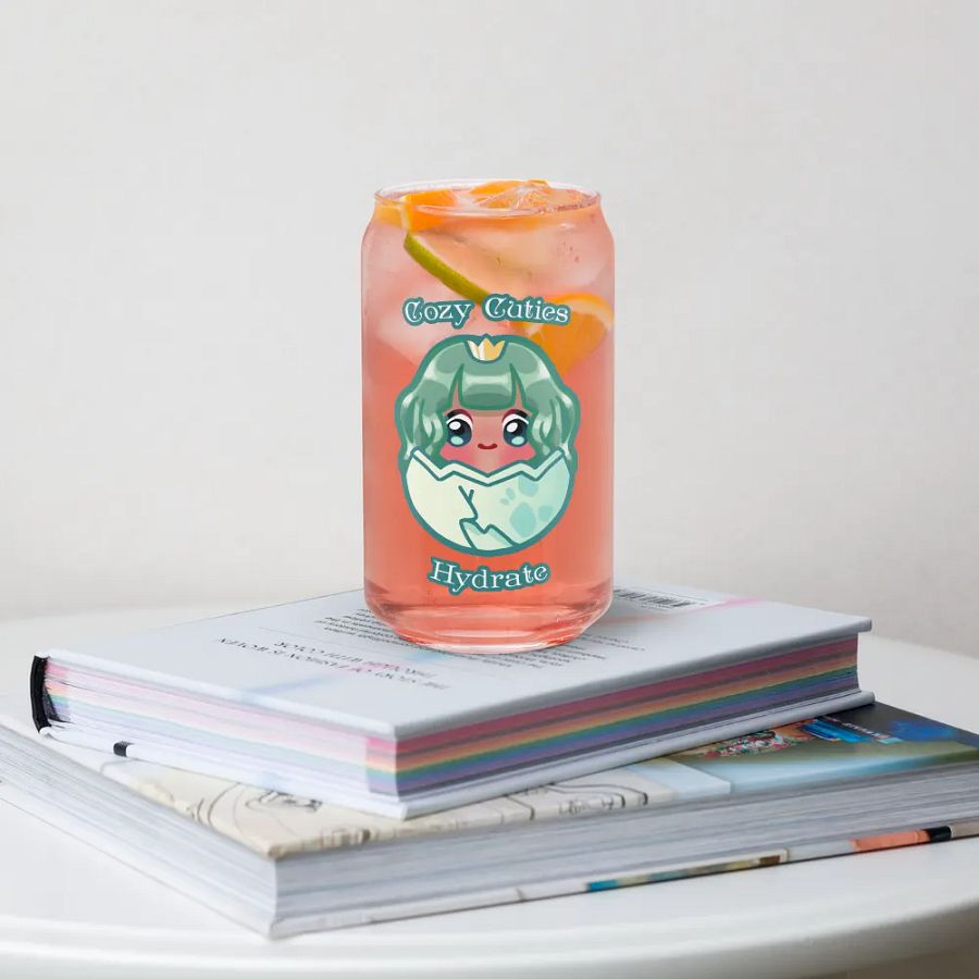 Cozy Cuties Hydrate Drinking Glass product image (34)