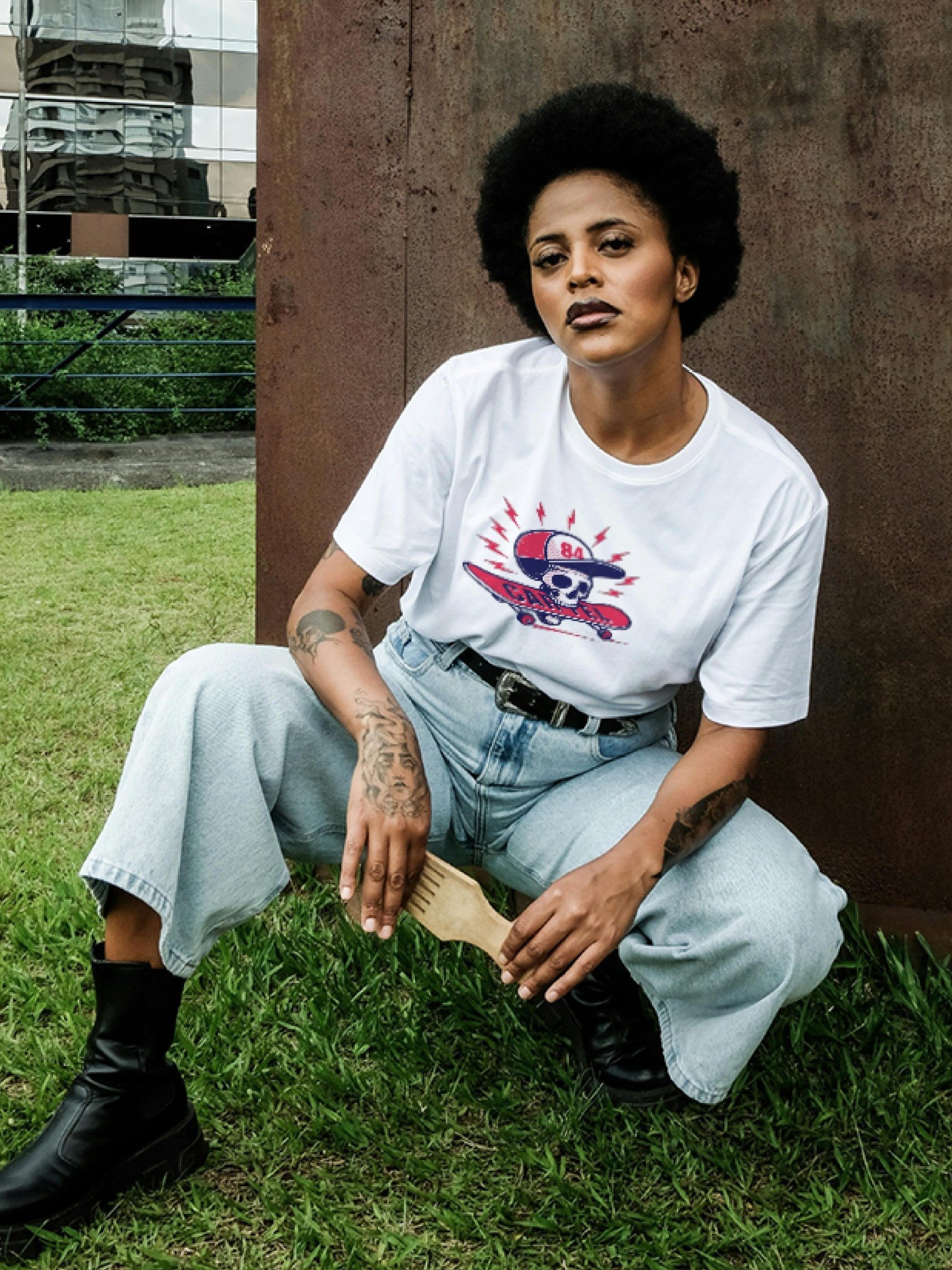 Skateboard Skull Tee product image (1)