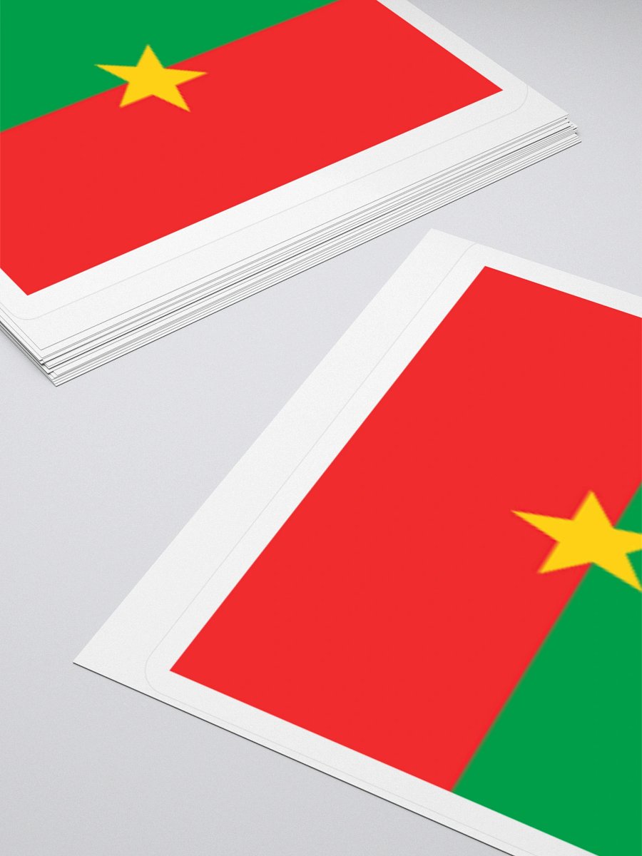 Exclusive Burkina Faso Flag Kiss-Cut Stickers - High-Quality Vinyl, Multiple Sizes product image (11)