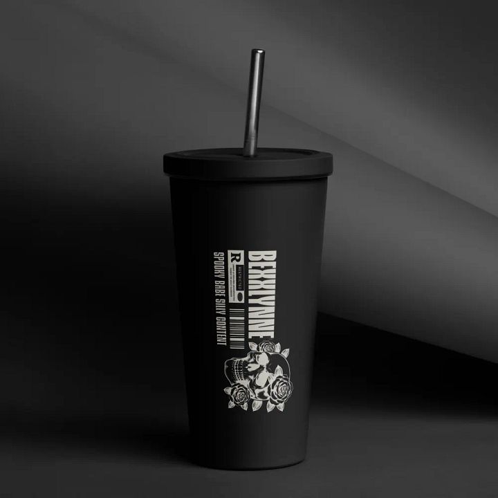 Restricted Content INSULATED TUMBLER WITH A STRAW product image (1)