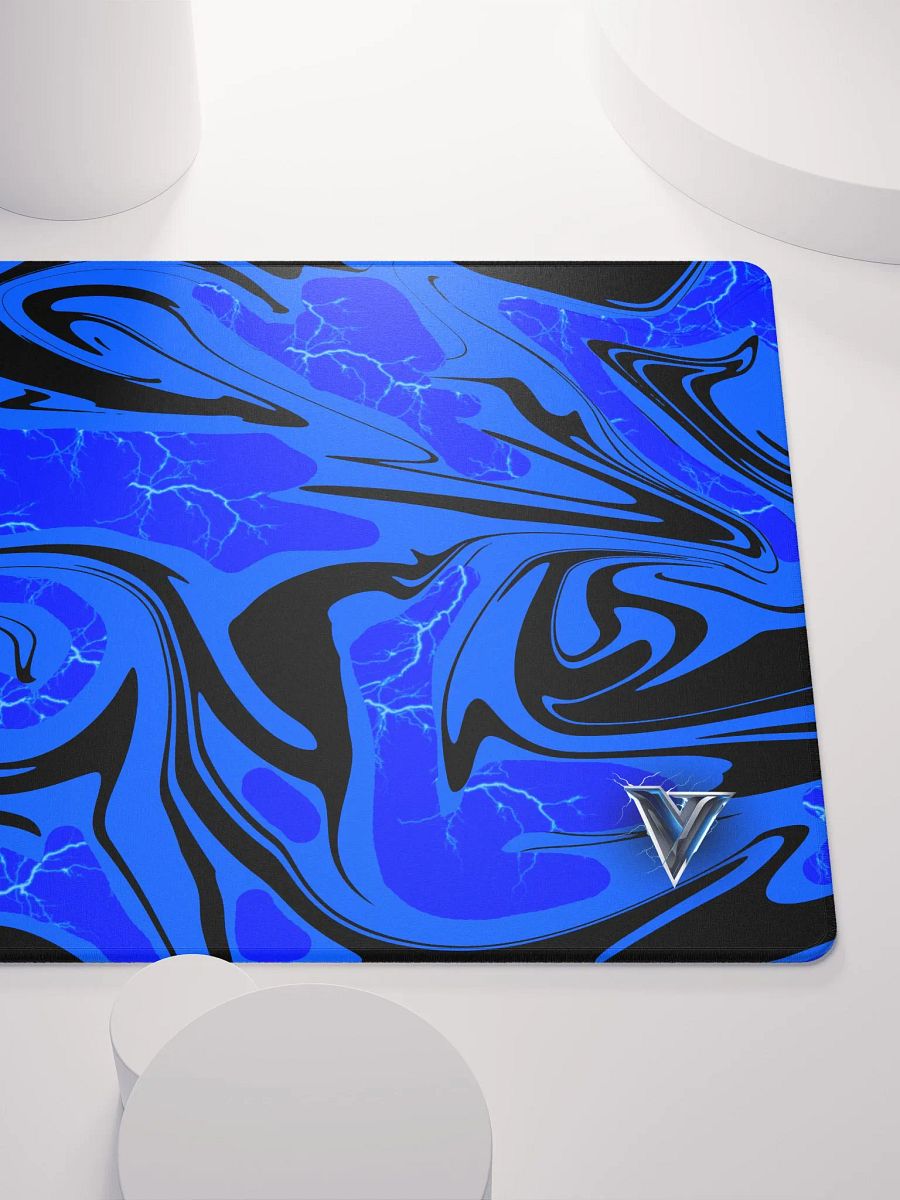 Black x Voltage Blue Gaming Mouse Pad product image (5)