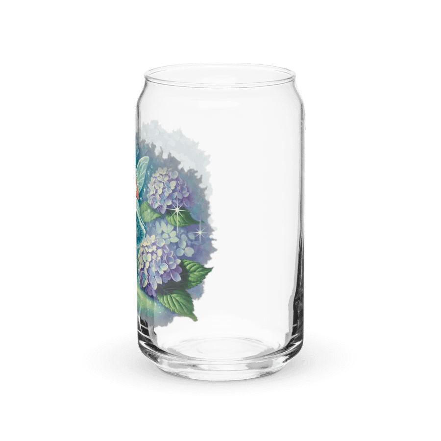 Blue Hydrangea Fairy Can Shaped Glass product image (39)