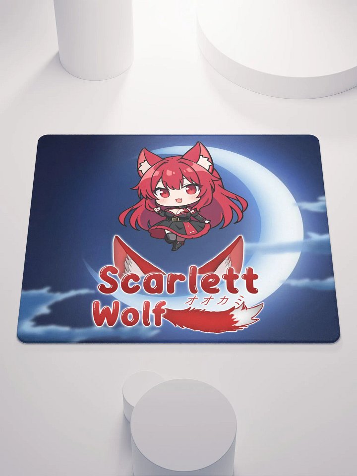 Scarlett Wolf Blue Moon Gamming Mouse Pad product image (2)