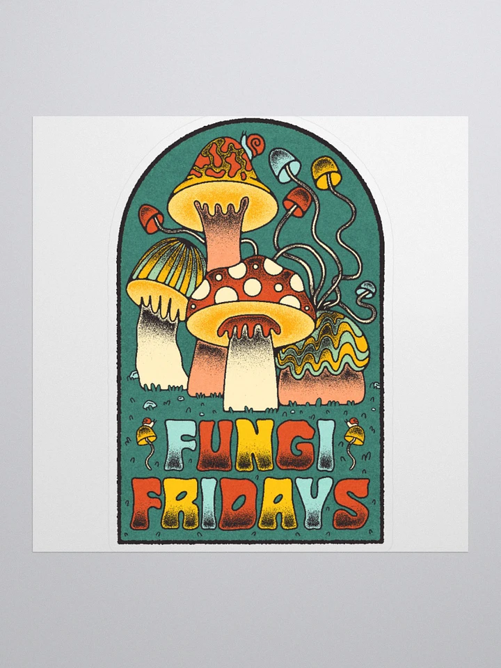 Fungi Fridays (new version) sticker product image (1)