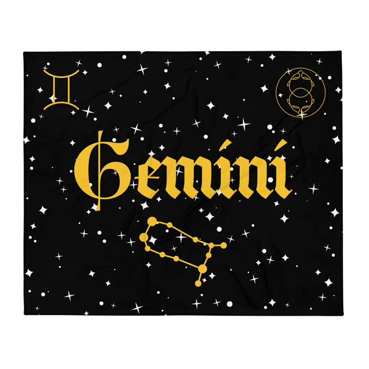 Celestial Gemini Throw Blanket product image (2)