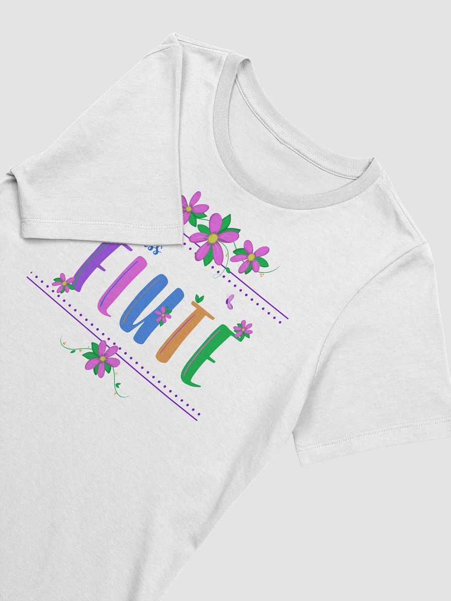 Relaxed Fit - Floral Flute Women's T-Shirt - Blue Bass Letters product image (3)