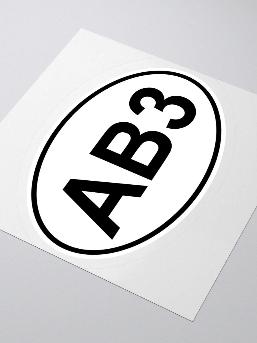 AB3 Oval Sticker product image (3)