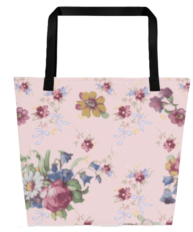 Vintage Floral Woman's Dress T-Shirt | Pink Blossom Everyday Apparel product image (10)