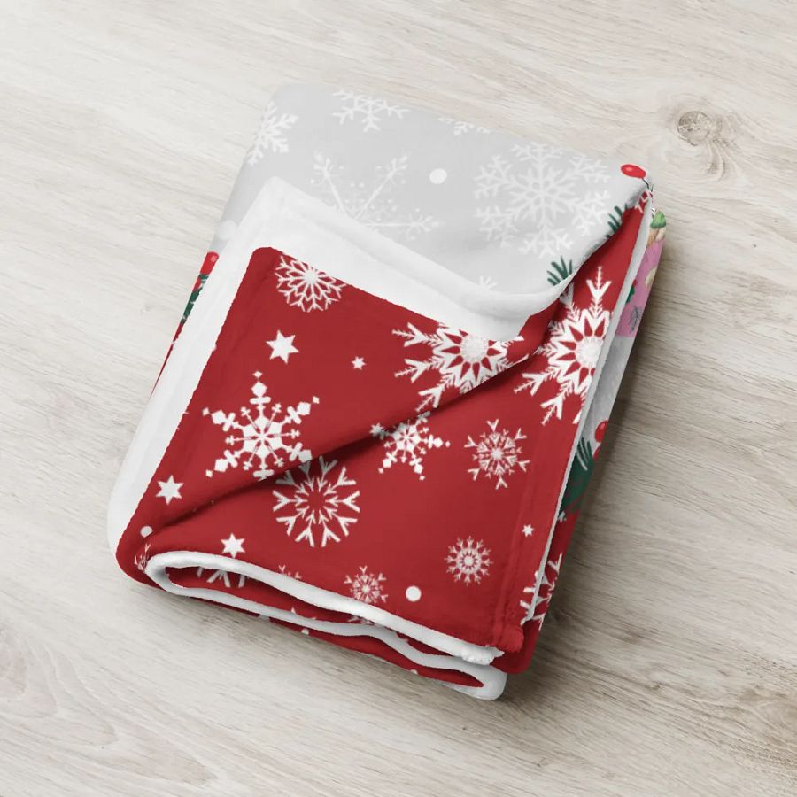 Cat Advent Calendar Christmas Throw Blanket, Cozy Holiday Cat Blanket 60''x80'' product image (5)