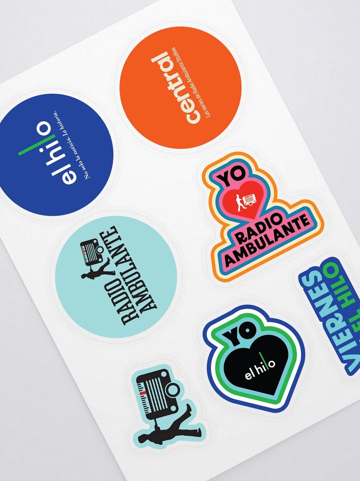 Hoja de Stickers Radio Ambulante y El hilo product image (1)