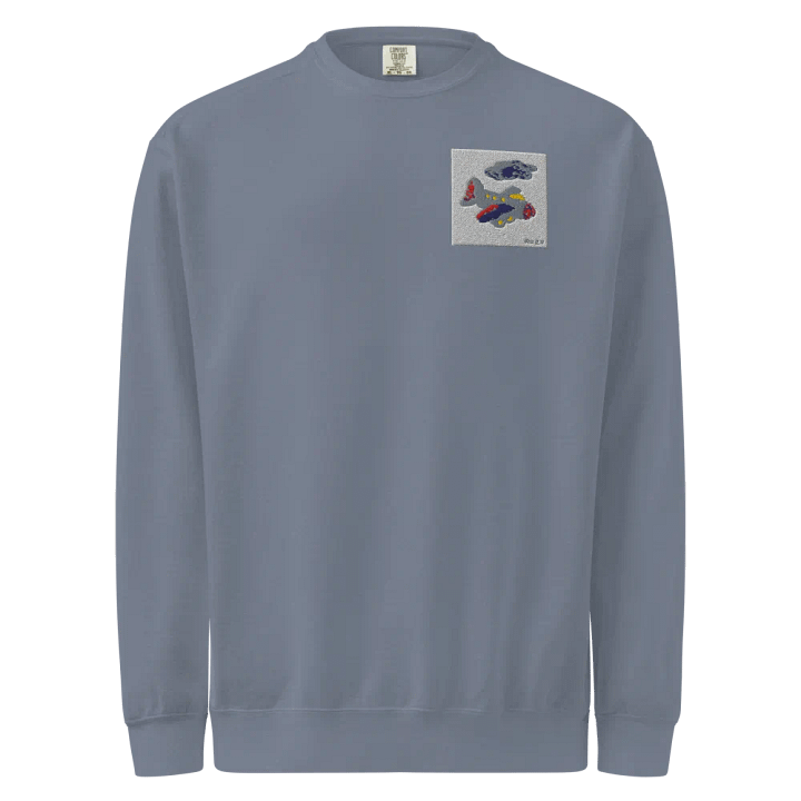 Kid Airplane (Comfort Colors Unisex Garment-Dyed Sweatshirt) product image (8)