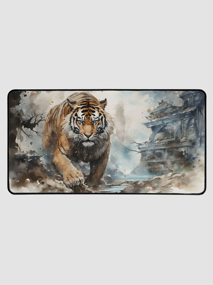 Tiger Watercolor Paint Desk Mat product image (1)
