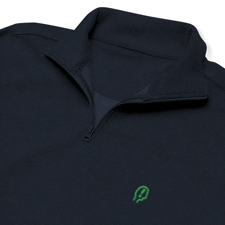 EXCLAIMING MENTALLY (moss design) embroidered quarter zip product image (11)