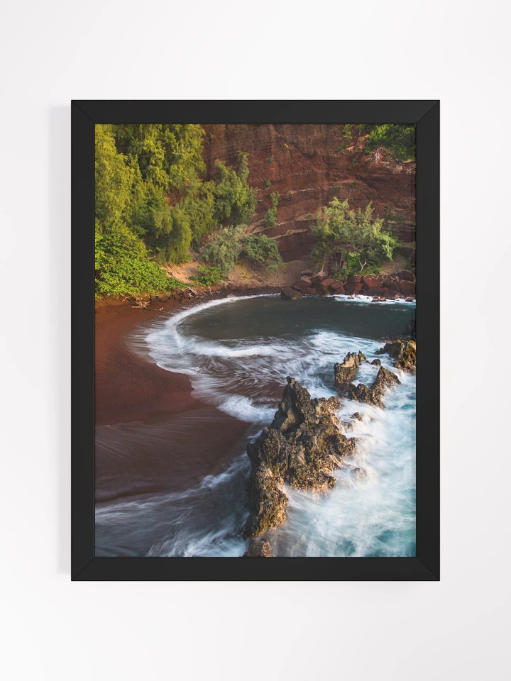 Maui Red Sand Beach - Fine Art Print - Framed product image (1)