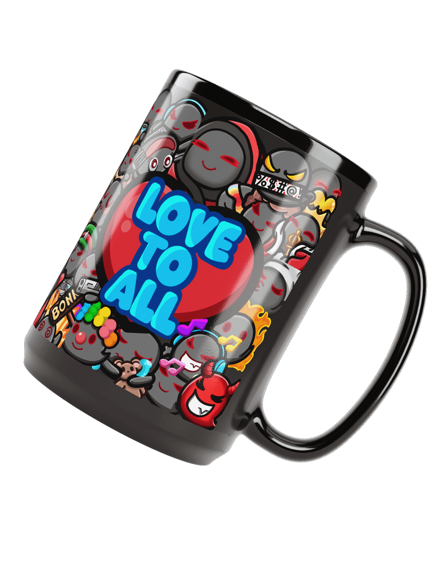 Emote-tional Support Black Mug - 15oz product image (3)