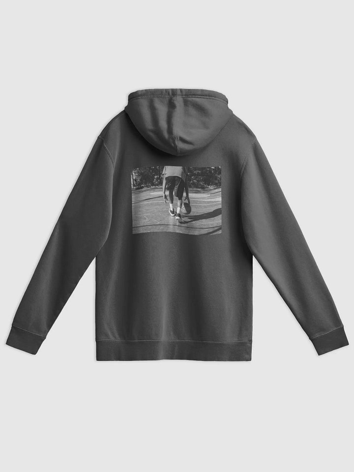 "Dribble" Basketball Graphic Pigment Dyed Hoodie - 03864 product image (2)