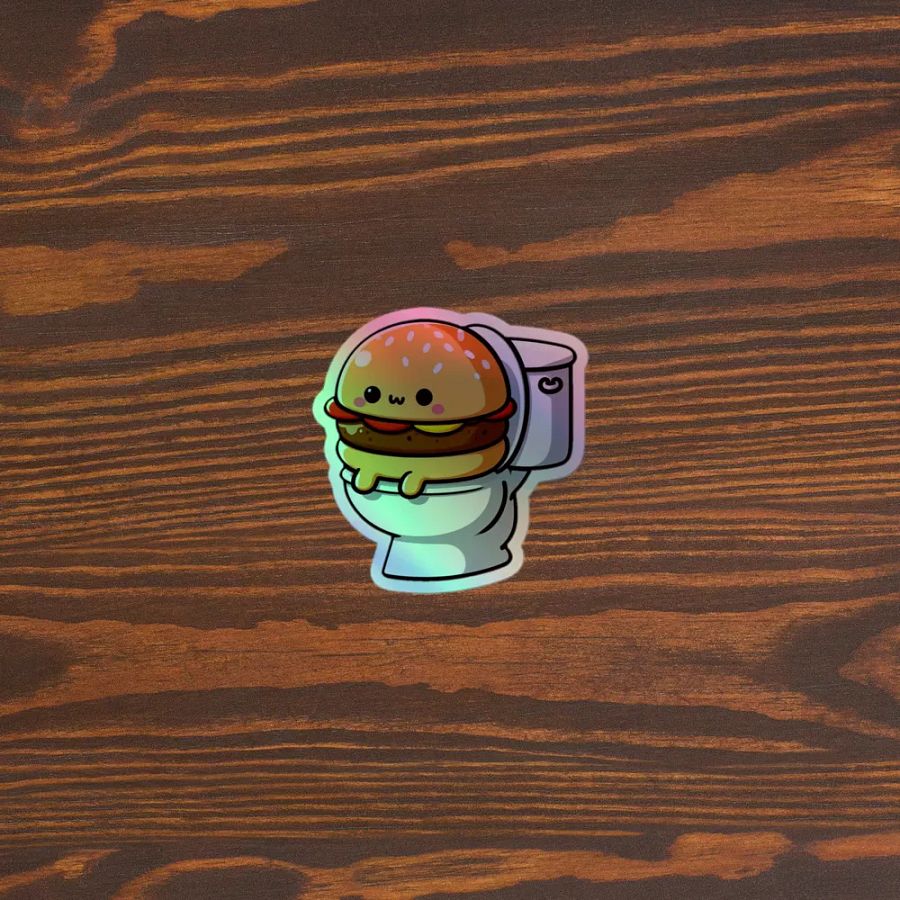 Cheeseburger Confession Holographic Sticker Set product image (5)