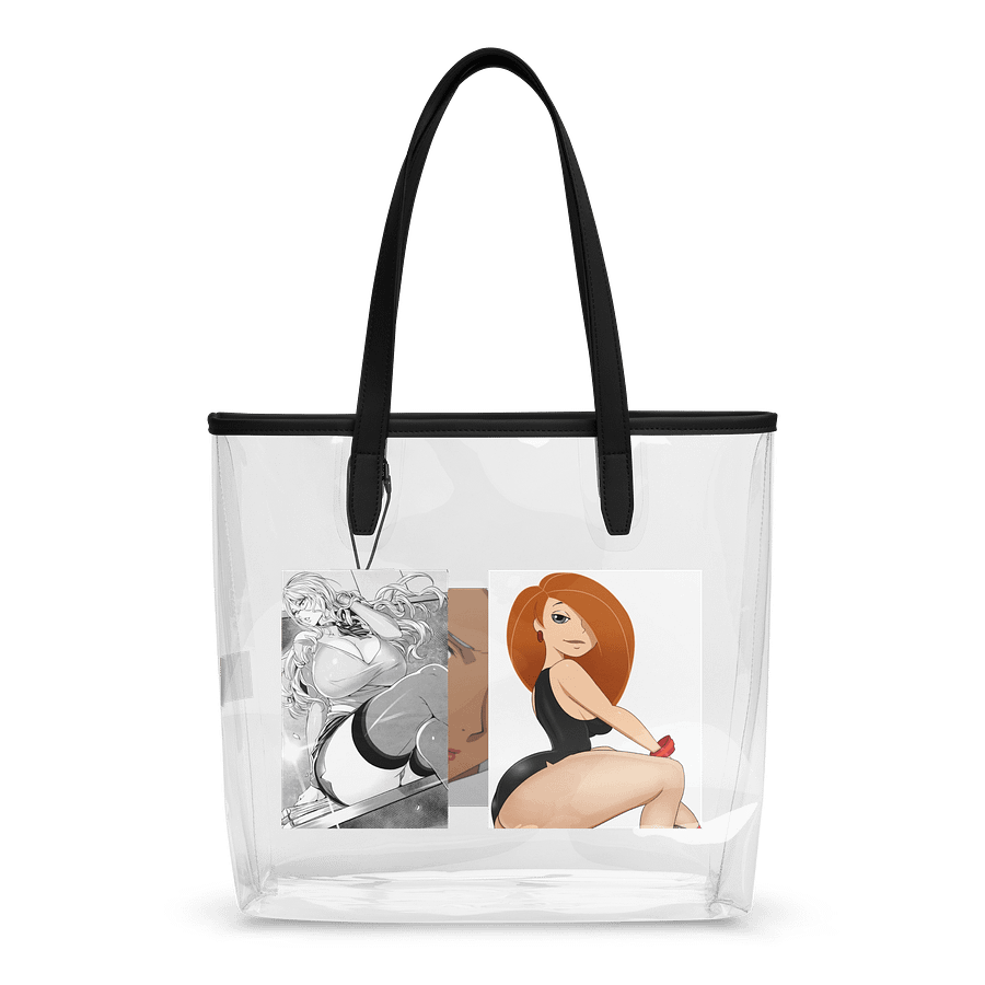 Plastic see thru hand bag product image (2)