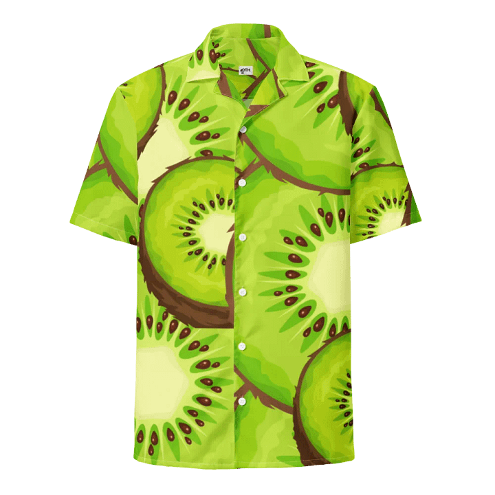 Kiwi Slice Delight Hawaiian Shirt product image (1)