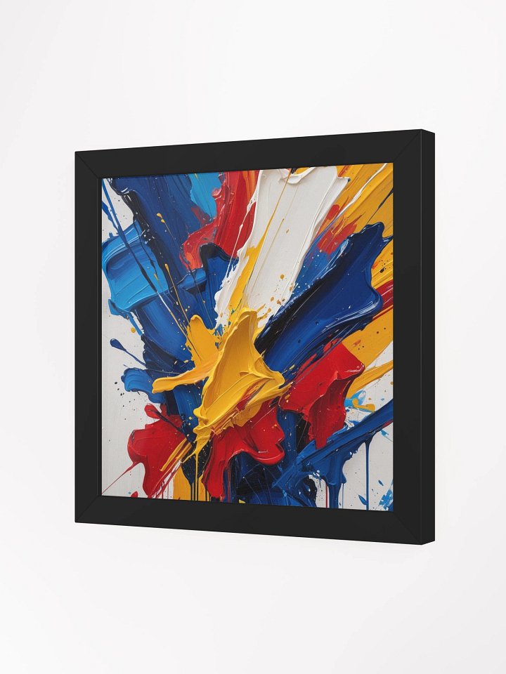 Vibrant Splatterburst Framed Poster product image (6)