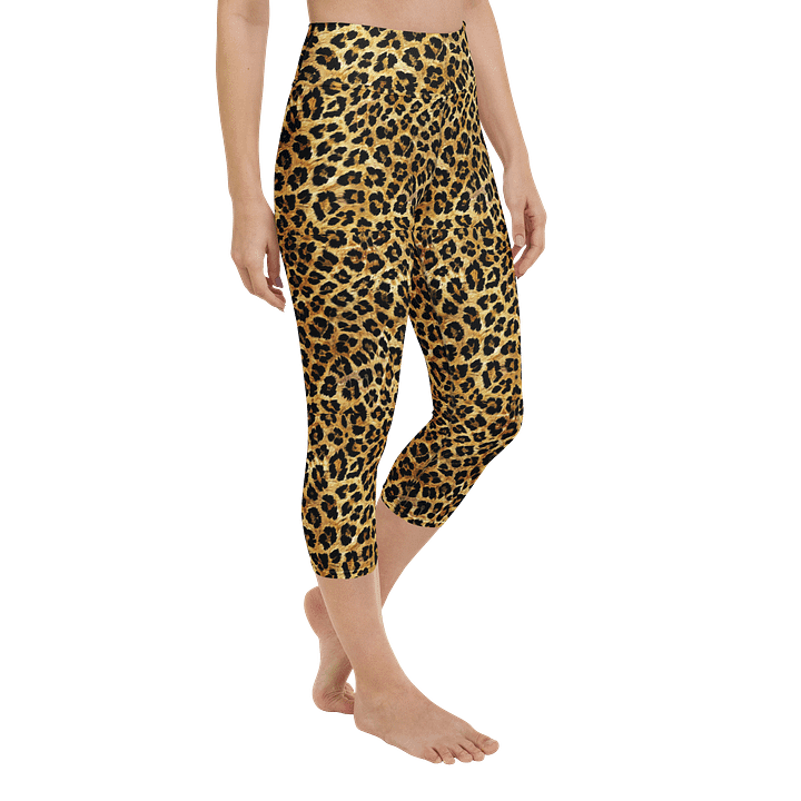 Savage Spots Leopard Print Capri Leggings product image (2)